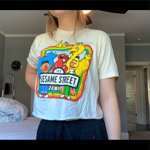 sesame street crop top